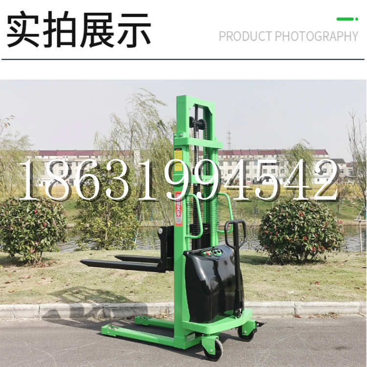 西平县电动叉车堆高车液压铲车电瓶1吨2吨站驾步行式小型全自动叉车